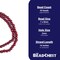 The Bead Chest Natural 8mm Wooden Beads in Red for Jewelry Making – Round Loose Wood Spacer Beads I Approximately 55 Beads